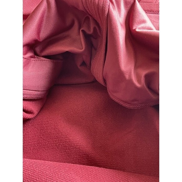 All in Motion 2XL Woven Fleece Maroon Jacket with Zipper Pockets Hood NWT - Picture 9 of 10